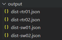 Created JSON files